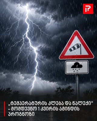 „ტემპერატურის კლება და ნალექი“ - მომდევნო 1 კვირის ამინდის პროგნოზი