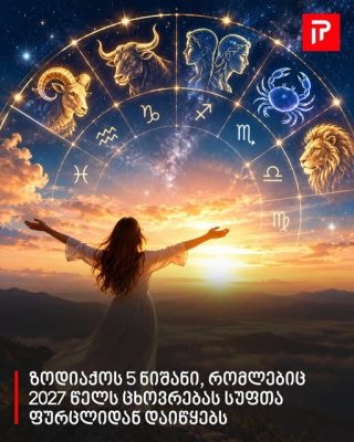 ზოდიაქოს 5 ნიშანი, რომლებიც 2027 წელს ცხოვრებას სუფთა ფურცლიდან დაიწყებს